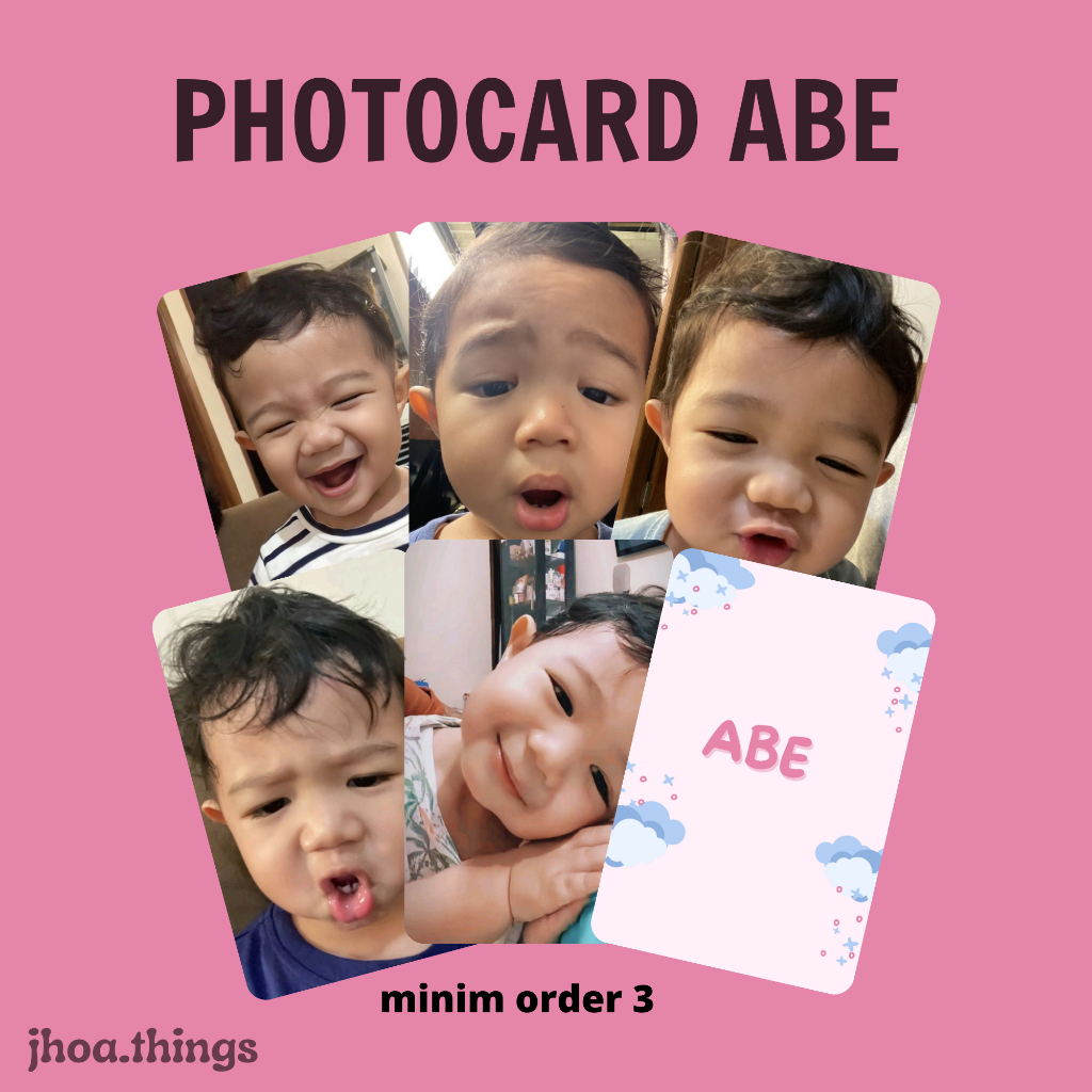 Jual [UNOFFICIAL] PHOTOCARD ABE CEKUT BAYI LUCU GEMAS CUTE (minim 3pcs ...