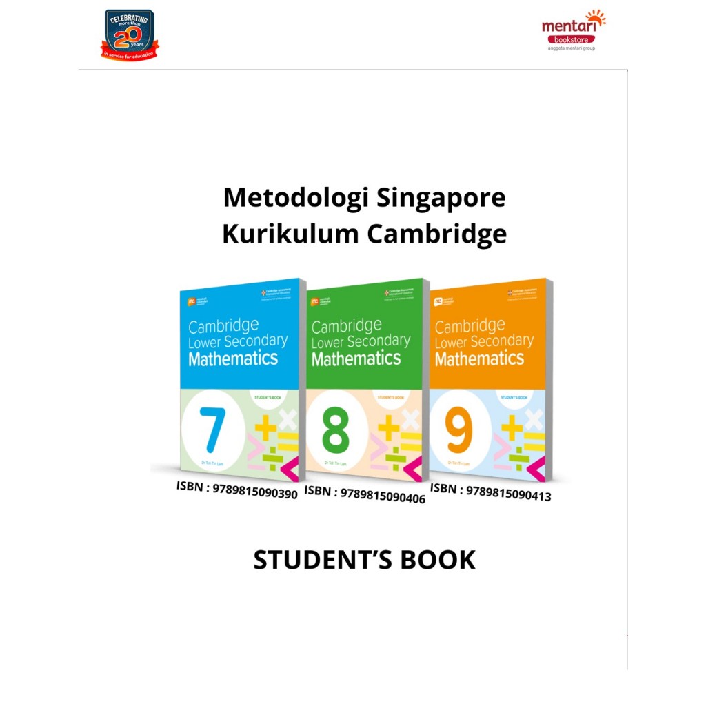 Jual MC Cambridge Lower Secondary Mathematics | Buku Matematika SMP ...