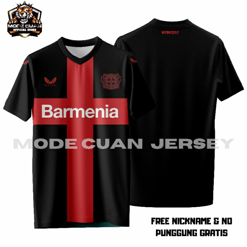 Jual Jersey Bayer Leverkusen 2024 Printing Free Nickname ( Tanpa
