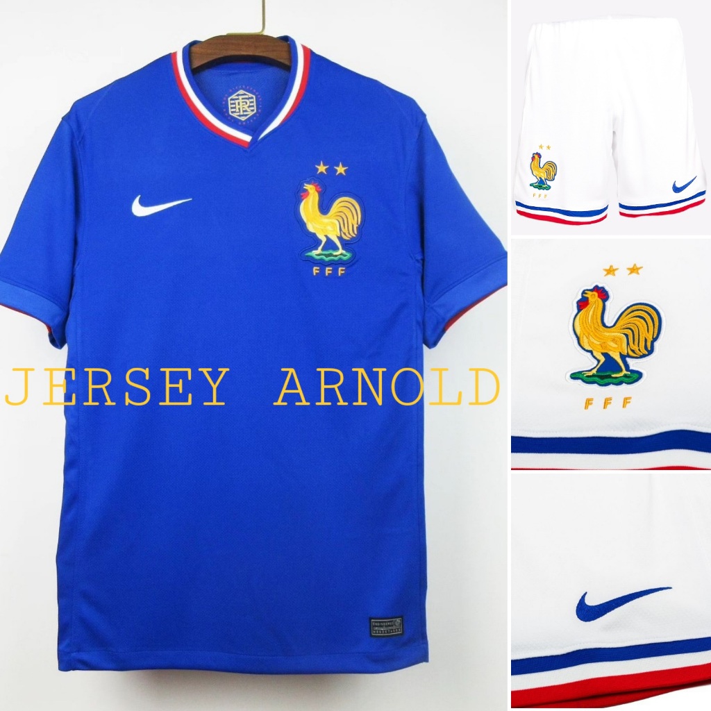 Jual Jersey Prancis Home 1 Stel Musim 24 25 2024 2025 1 Set Go Grade