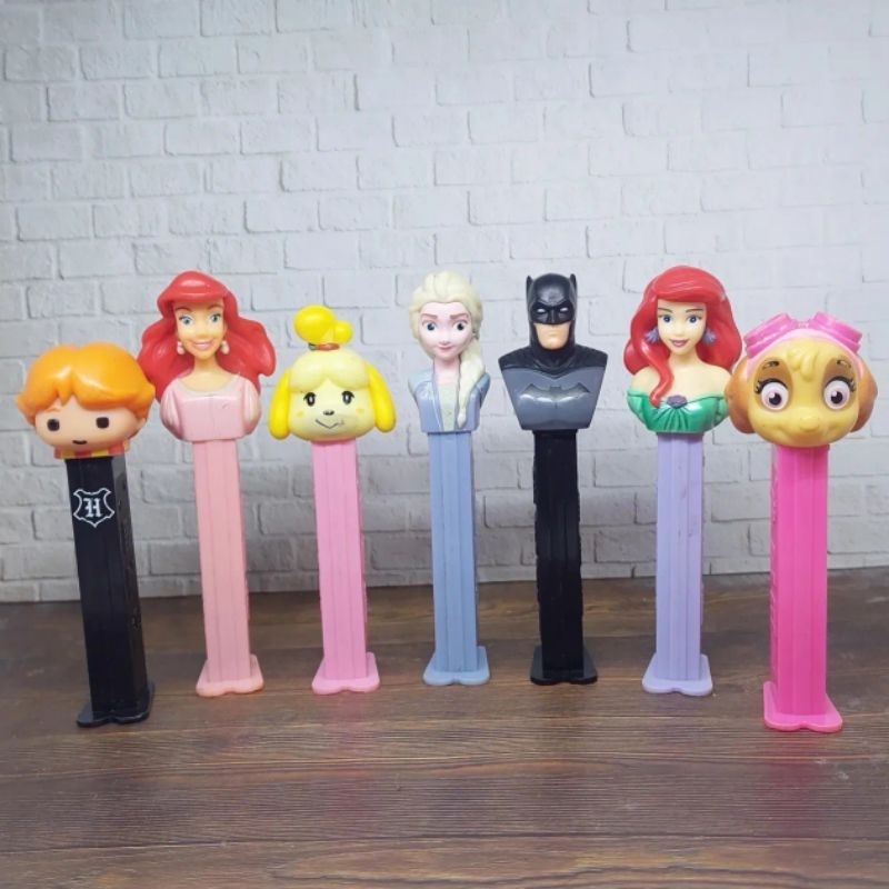 Jual PEZ Candy Dispenser Tempat Permen Figure Ron Weasley, Ariel Baju ...