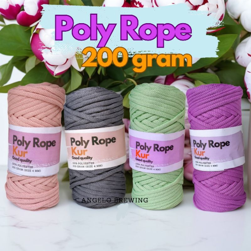 Jual BENANG RAJUT POLY ROPE BEST SELLER 200 GRAM | Shopee Indonesia