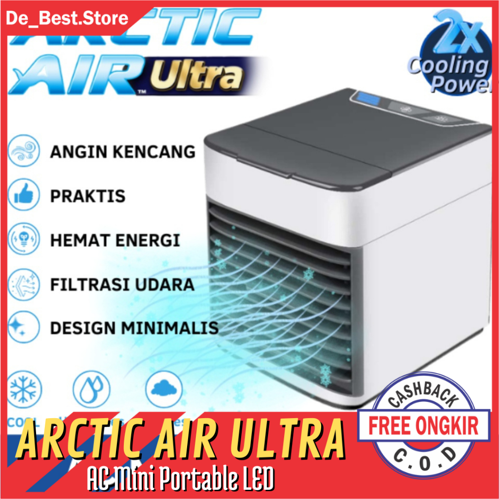 Jual ARCTIC AIR Ultra 2X Power Cooling Fan LED - Kipas Mini AC Portable ...
