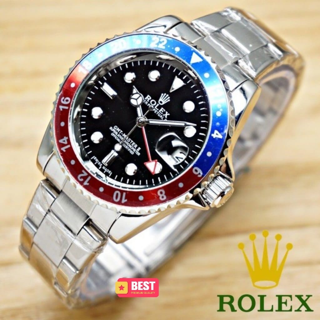 Jual Jam Rolex GMT Jam Rolex Automatic GMT Master II Jam Tangan Rolex Otomatis Tanpa Baterai Shopee Indonesia