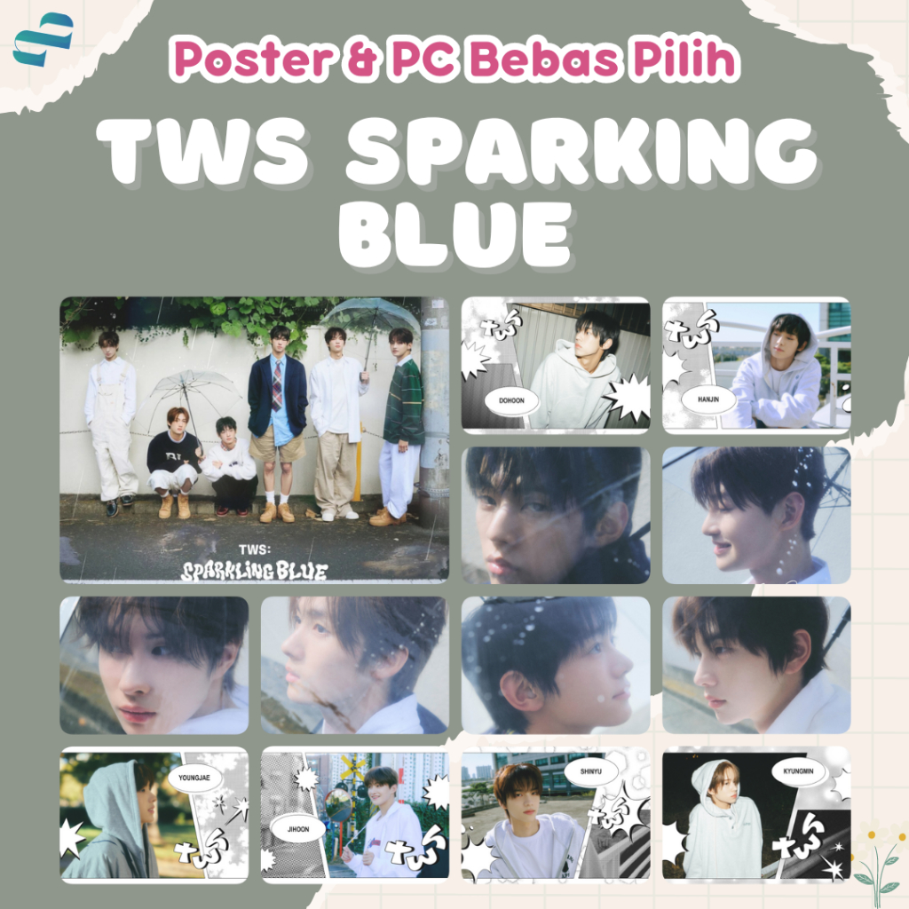 Jual Poster TWS Sparking Blue (Part 1) - Poster Kpop A4 A5 A6 Murah ...