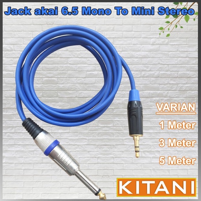 Jual Jco Kabel Audio Jack Akai Mono To Mini Stereo Mm Kitani Cm