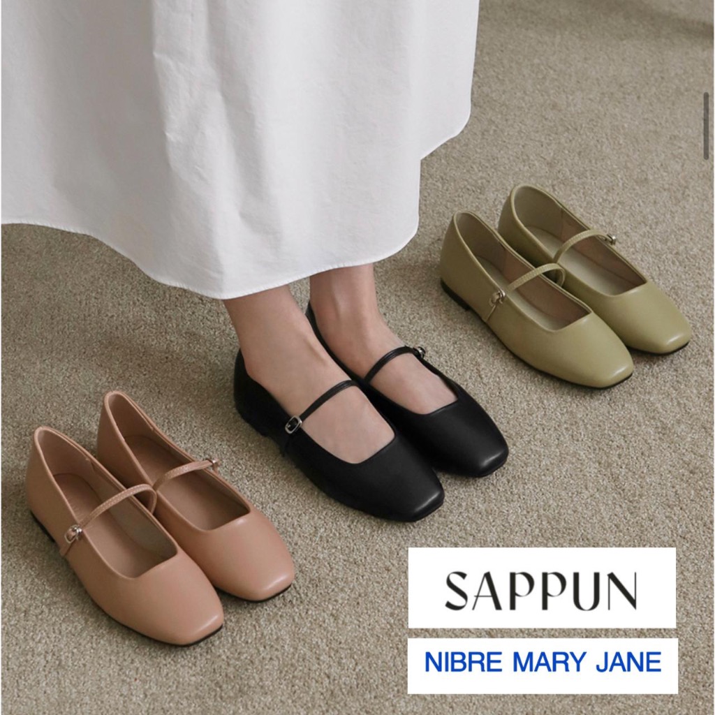 Jual (READY) SAPPUN NIBRE Mary Jane Flat Shoes Original Korea