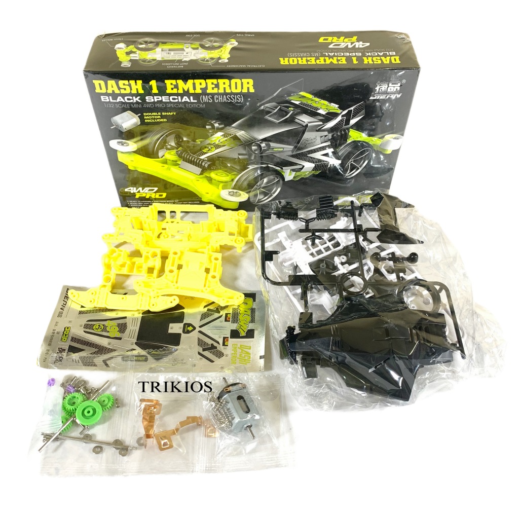 Jual Rep. Tamiya Mini 4wd Merk Jiepin Dash 1 Emperor Black Special