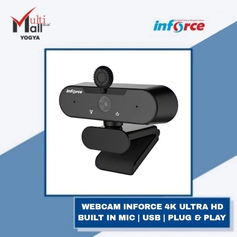 Jual Inforce Webcam TW-005 4K Ultra HD Built in Mic for Laptop PC ...