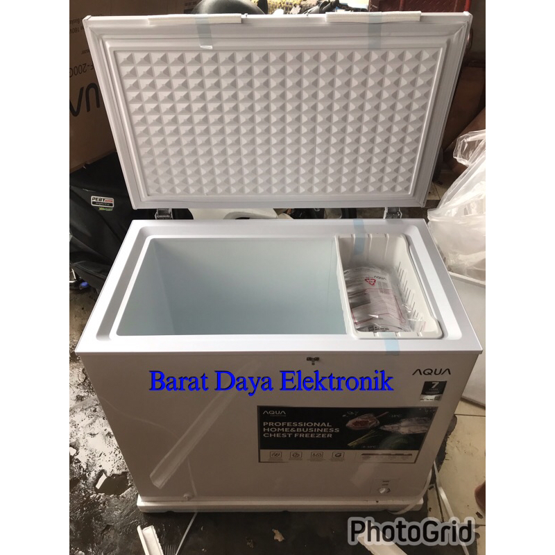 Jual Chest Freezer Aqua AQF 200 Freezer Box Tahan 48 Jam Freezer Box KHUSUS LUAR JABODETABEK