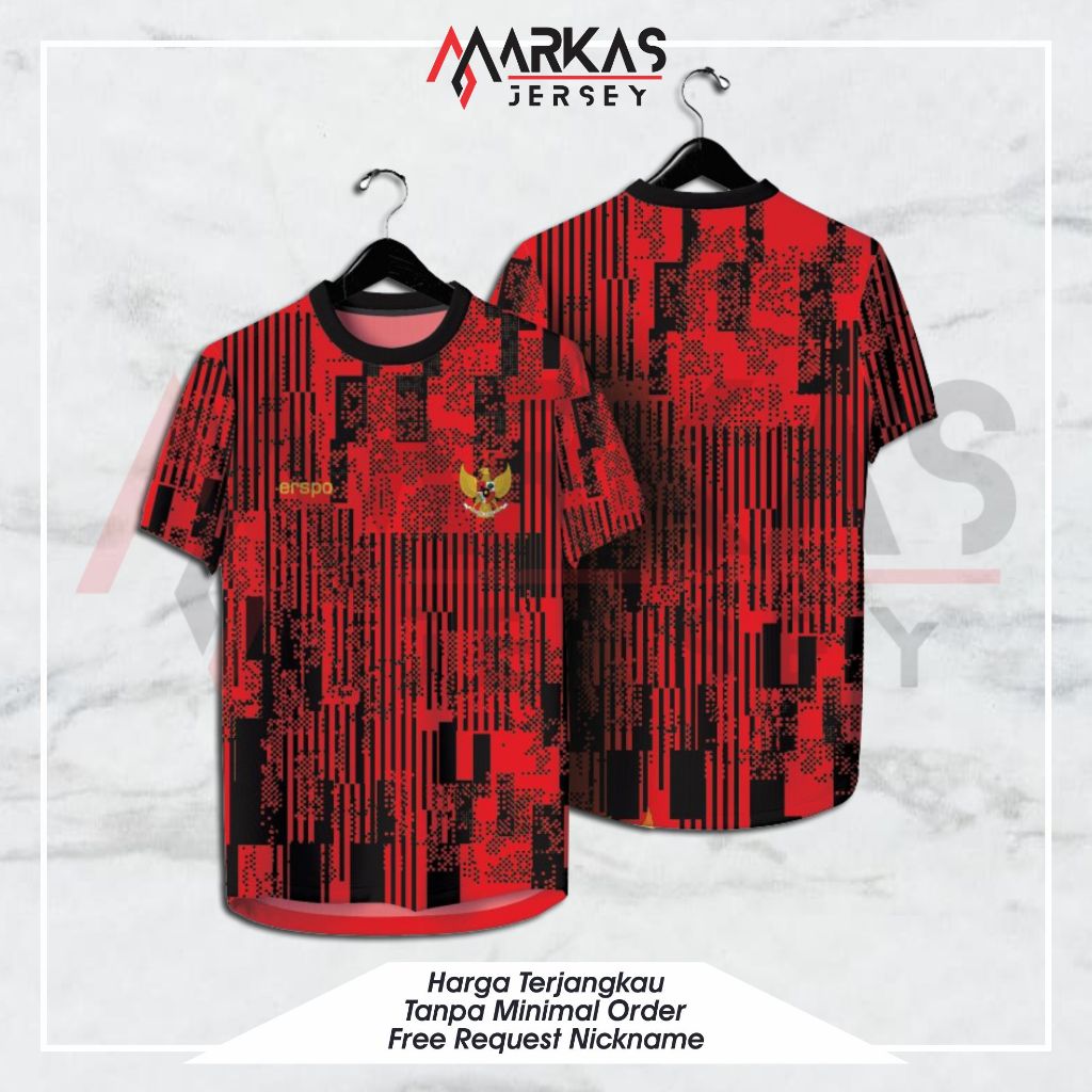 Jual JERSEY TIMNAS INDONESIA ERSPO 2024 PREMATCH TRAINING DRY FIT FULL