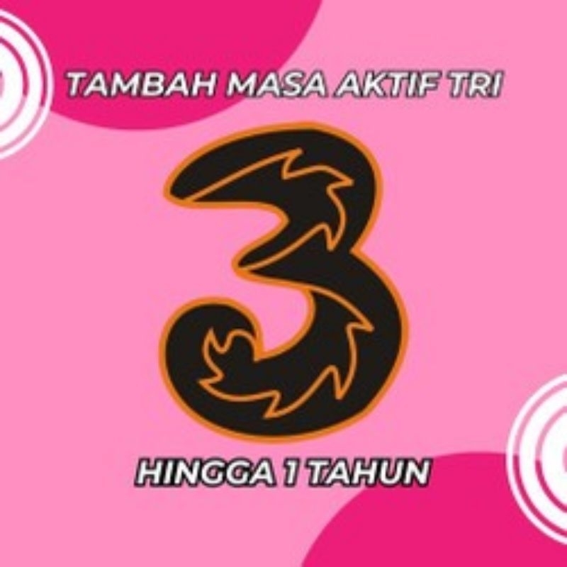 Jual Tri Masa Aktif 1 Tahun - Penambah Masa Aktif Kartu 3 Three ...