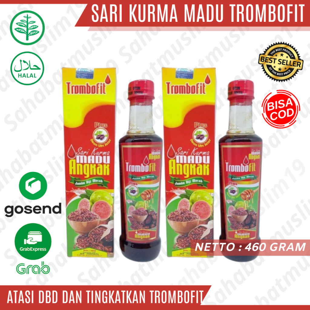 Jual Sari Kurma Madu Angkak Trombofit 460g Herbal Ampuh Atasi DBD ...