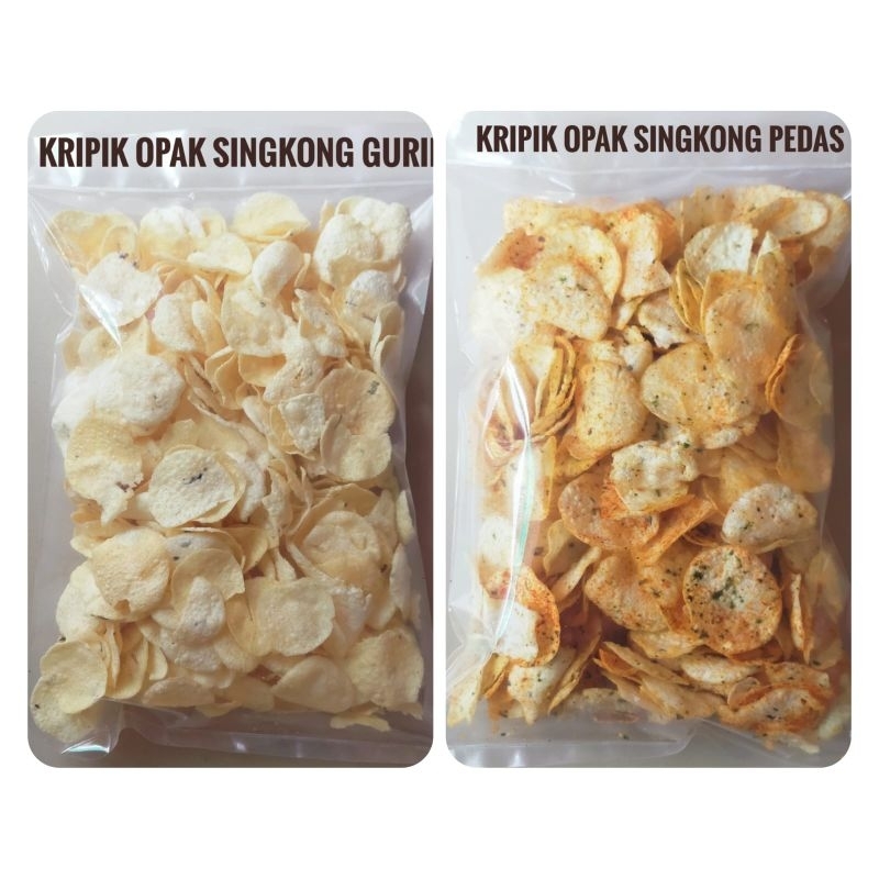 Jual Keripik Opak Singkong Opak Kucai Kemasan 250gr Shopee Indonesia