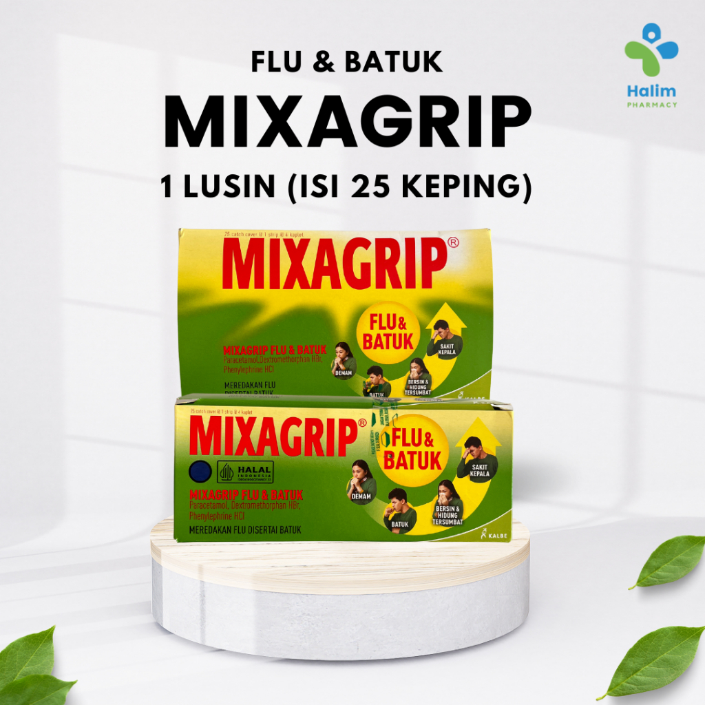 Jual MIXAGRIP 𝟭 ktk 𝗜𝗦𝗜 25 𝗞𝗘𝗣𝗜𝗡𝗚 Obat Demam Flu Batuk Shopee Indonesia