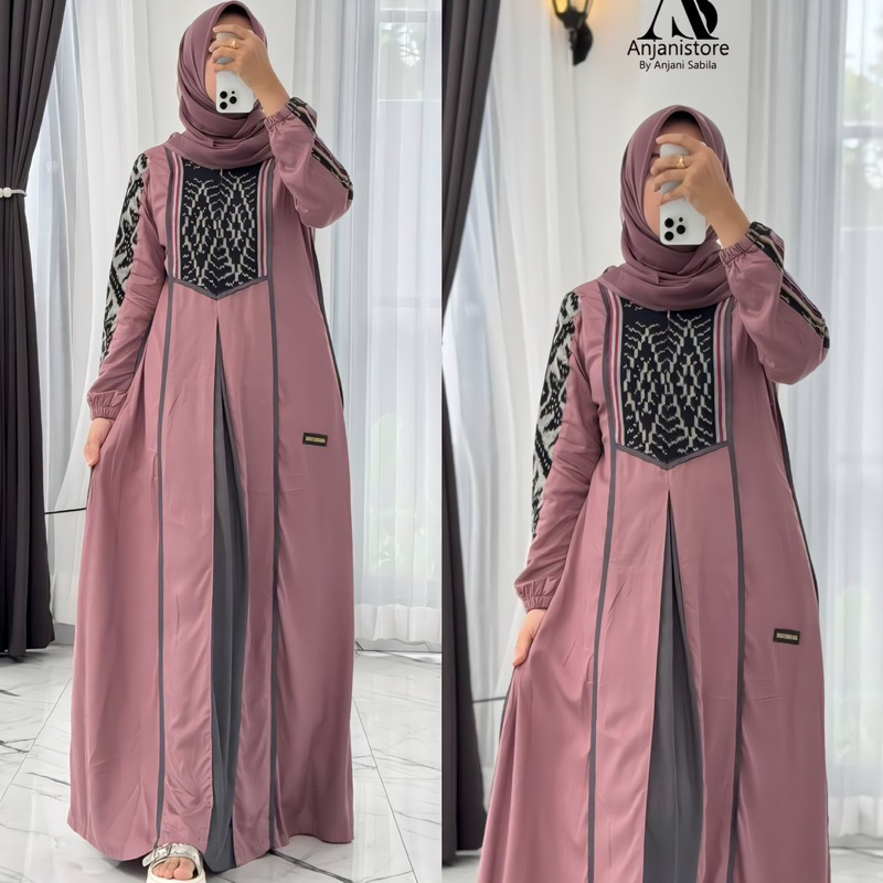 Jual Gamis Twill Uniqlo Ori Anjani Store Terbaru Dress As Anjani