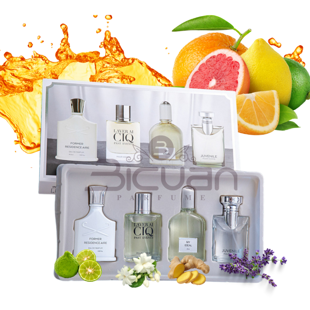 Jual Parfum set Mans Uniseks parfum pria tahan lama gift set box ...