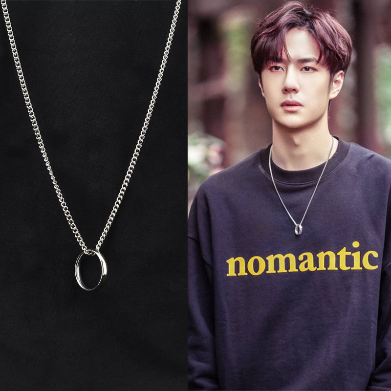 Jual KALUNG SMILE NECKLACE / BILLIE EILISH CROSS THUNDER STAR BINTANG