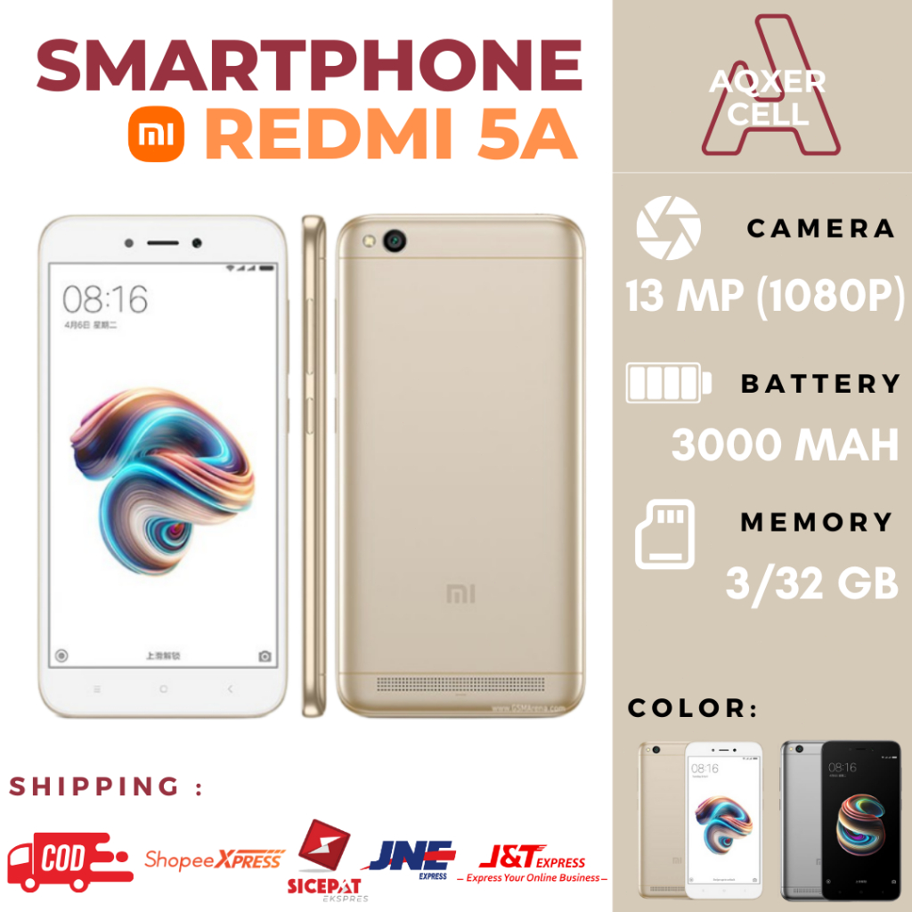 Jual XIAOMI REDMI 5A 3/32 GB FULLSET BARU GARANSI 1 TAHUN | Shopee ...
