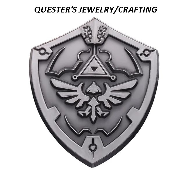 Jual Legend of Zelda Hylian Hyrule Link Shield Pin Badge Brooch ...