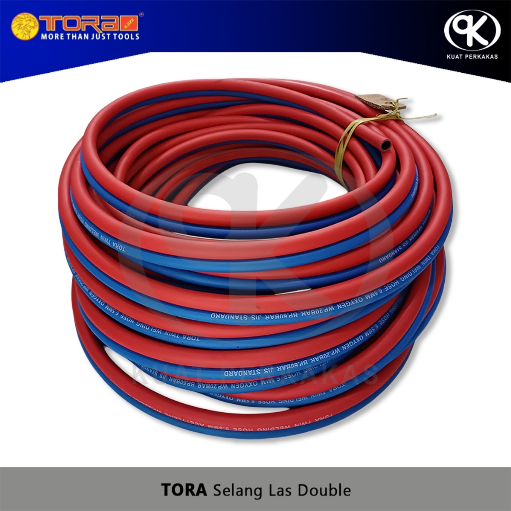 Jual Selang Las Double Tora Twin Welding Hose Oksigen Lpg Meteran Shopee Indonesia