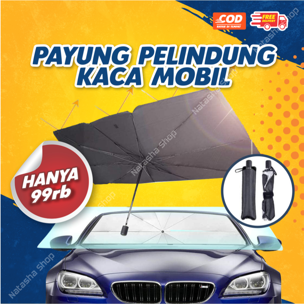 Jual Payung Pelindung Anti Panas Kaca Depan Mobil Untuk Melindungi Interior Mobil Dari Sinar Uv