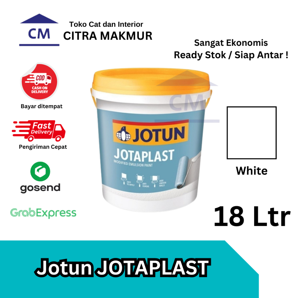 Jual Jotun JOTAPLAST White Putih 18 Ltr | Shopee Indonesia