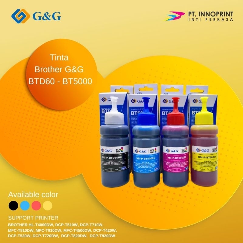 Jual Tinta Brother BT500 G&G | Shopee Indonesia