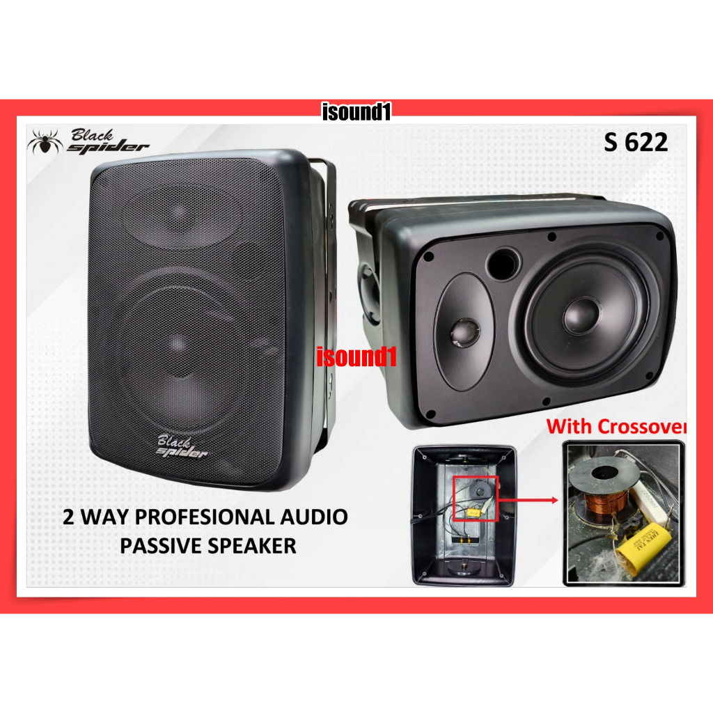 Jual SPEAKER PASIF BLACK SPIDER S 622 6.5 INCH SEPASANG BLACKSPIDER ...