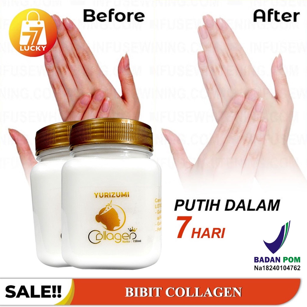Jual Yurizumi Bibit Collagen Hand Body Lotion Pemutih Kulit Badan dan Wajah Permanen Shopee