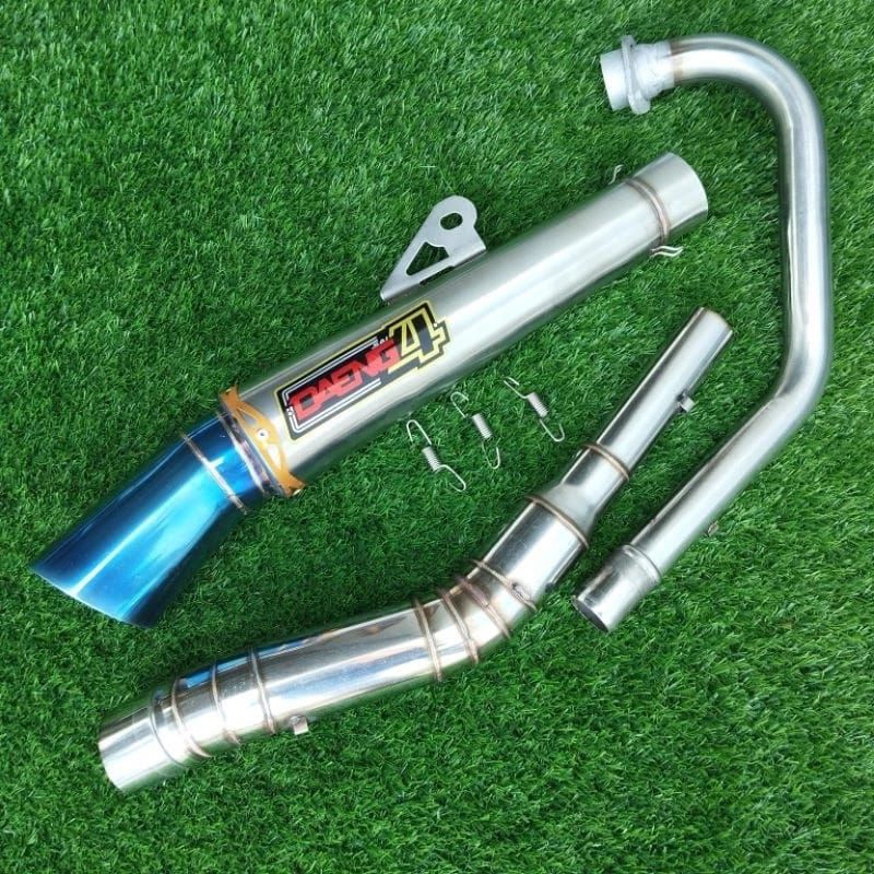 Jual Open canister daeng sai4 conical exhaust 1 set big elbow Tmx 125/ ...