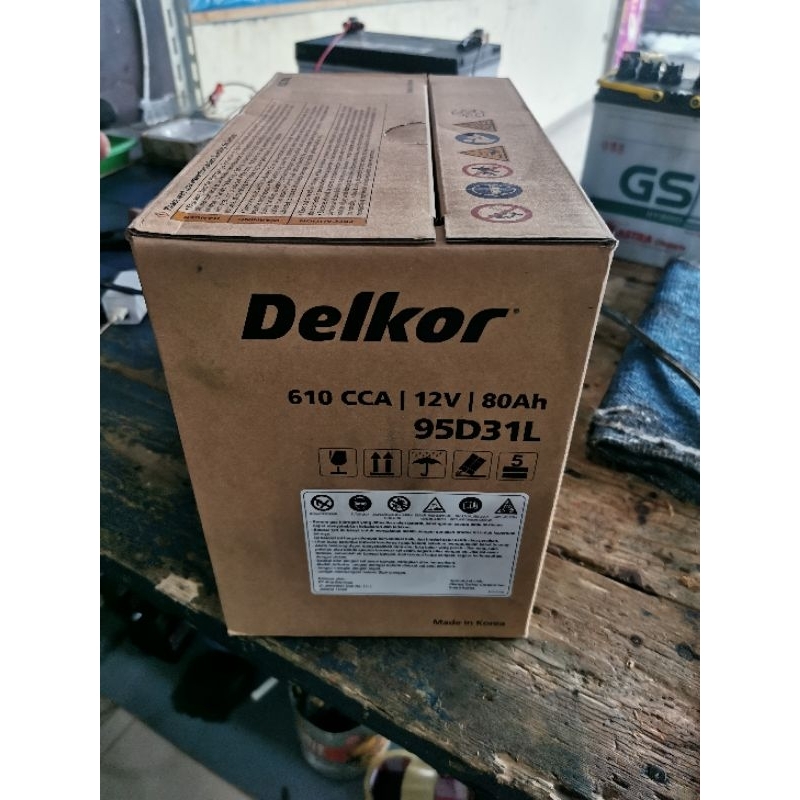 Jual AKI BATERAI KERING DELKOR MF 95D31L/NX120-7L MOBIL PAJERO SPORT