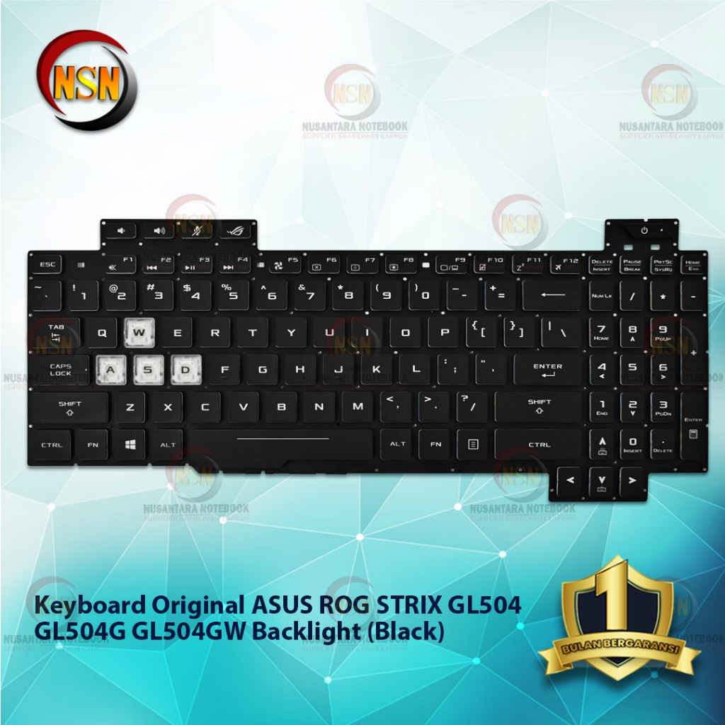 Jual Keyboard Laptop Original ASUS ROG STRIX GL504 GL504G Backlight ...