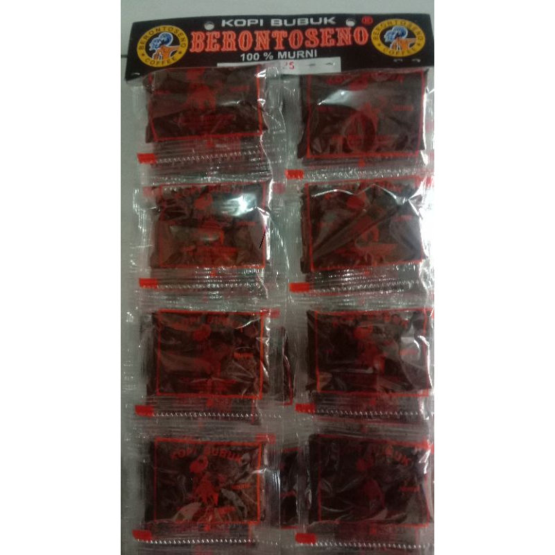 Jual Kopi Sachet BERONTOSENO brontoseno Robusta Sachet Renteng isi 50 ...