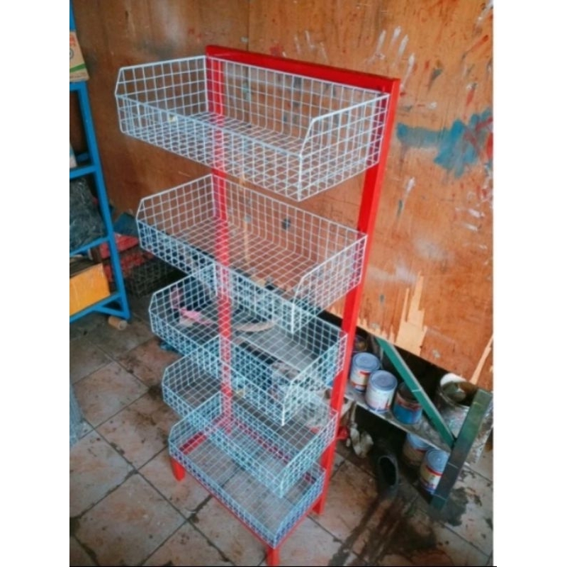 Jual rak ciki Snack rak warung 5 susun termurah | Shopee Indonesia