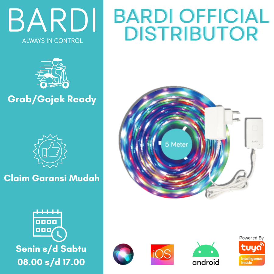Jual BARDI LED Flowing Strip 5M with Adaptor Lampu LED Strip Shopee