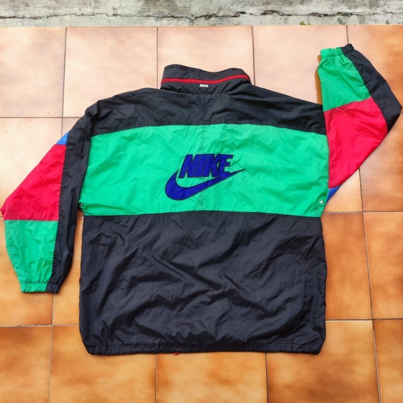 windbreaker nike big logo rework