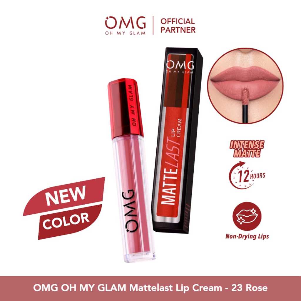 Jual OMG OH MY GLAM Matte Kis Lip Cream 3.5 gr | Shopee Indonesia