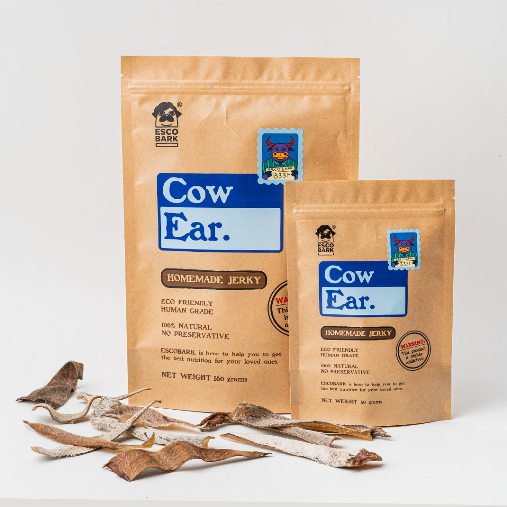 Jual Escobark Cow Ear Kuping Sapi Kering Dehydrated Dog Snack Cemilan ...