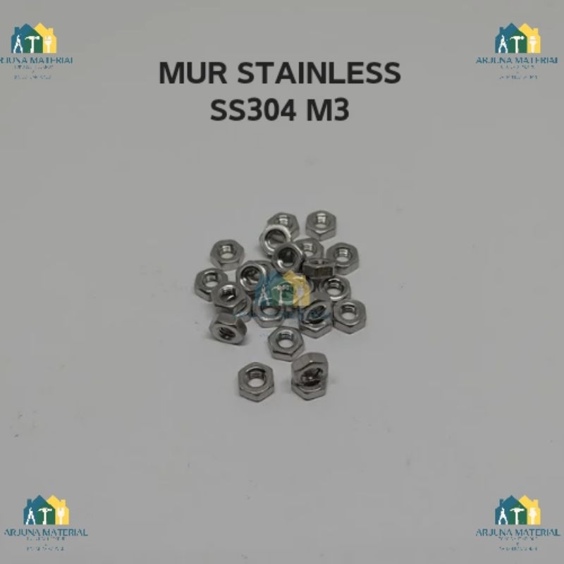 Jual Mur Stainless Ss M Pcs Shopee Indonesia