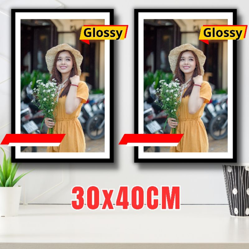 Jual Cetak Foto Ukuran Besar + Bingkai Papan Mdf 2 Pcs // 30x40 cm ...