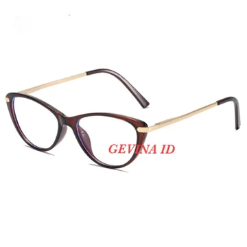 Kacamata Minus Frame Cat Eye Selyne Paket Frame Lensa Anti Radiasi Kacamata Wanita Anti Uv