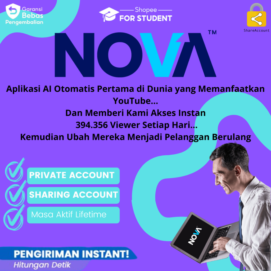 Jual Nova Core Lifetime Aplikasi Ai Otomatis Pertama Di Dunia Yang