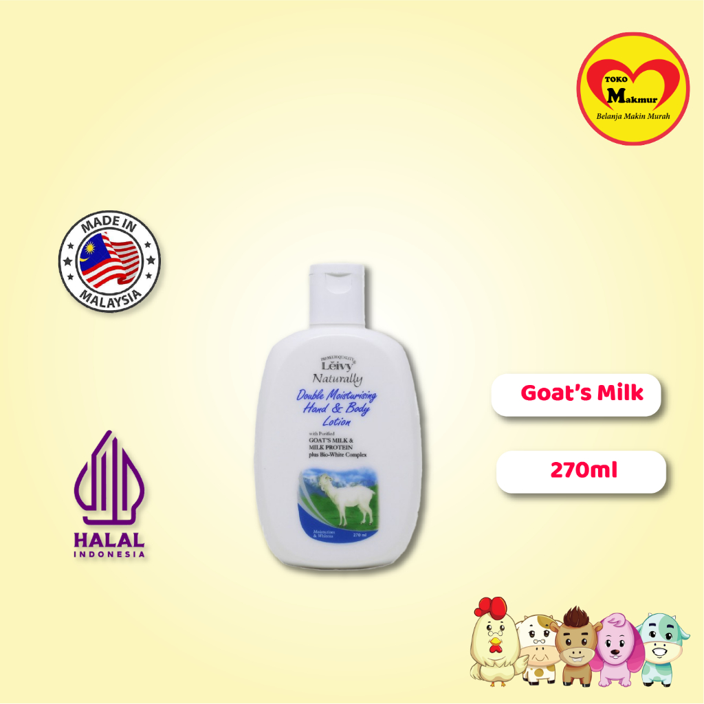 Jual Leivy Hand Body Lotion Goats Milk 270ml ( Khusus Grab / Gojek