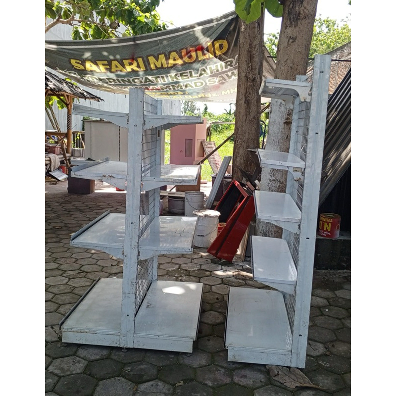 Jual Rak Double 150cm Eks Alfa Plat Tebal Siper Kuat Shelving Lebar 40 ...