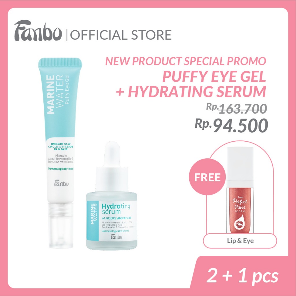 Jual Bundling Marine Series | Fanbo Marine puffy eye gel + Marine ...