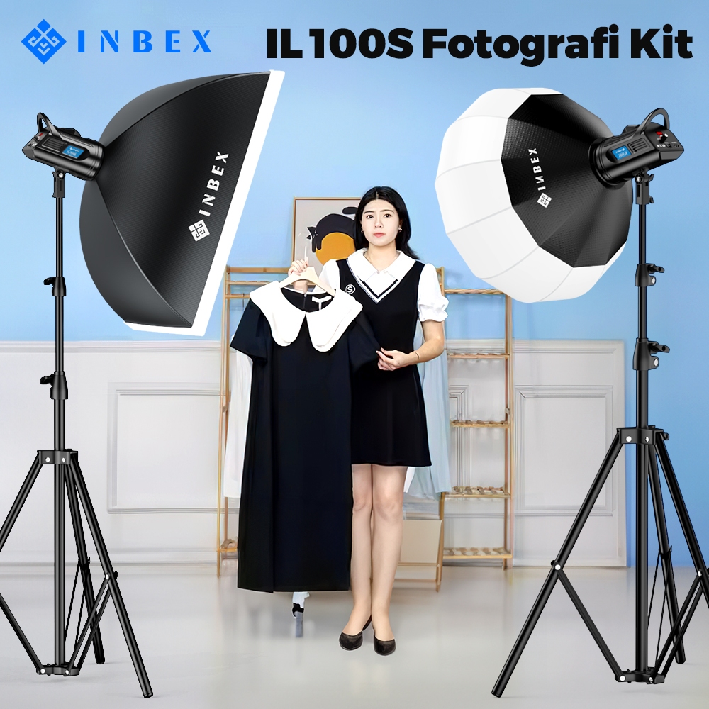 Jual INBEX IL-100S Livestream Lampu kit Softbox Fill Lighting 2800 ...
