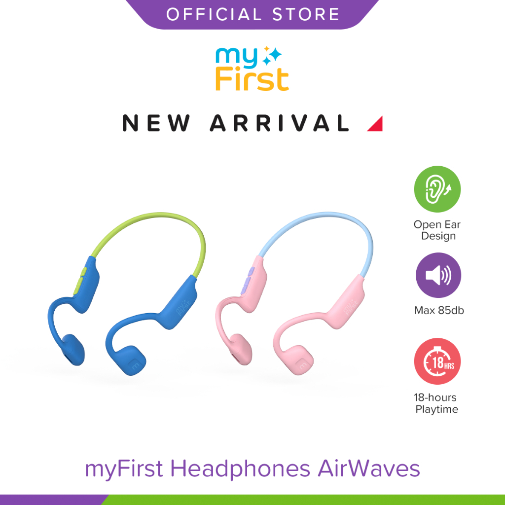 Jual myFirst Headphones AirWaves Air Conduction Open Ear Kids Headset ...