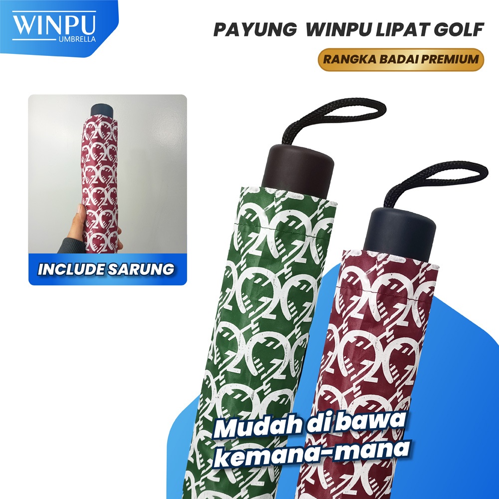 Jual WINPU Payung Lipat Jumbo Premium 150 cm Murah Motif Omega | Shopee ...