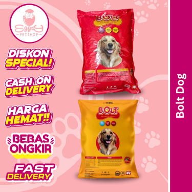 Jual Bolt Dog Food Beef flavor 1kg Makan Anjing Repack | Shopee Indonesia